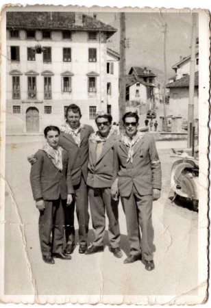 Coscritti. Marcello, Seruccio, Tranquillo e ?. Da verificare.