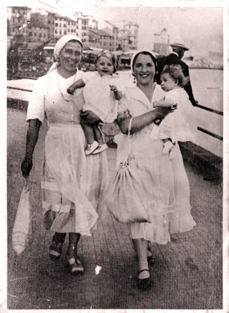   Maria Castellaz "de Samaria"a Pegli 06 06 1939. Qui 8 mesi, questa foto è stata messa sul Secolo di Genova assieme alla balia di Borsalino d'Alessandria. Foto fornita dalla figlia Fernanda Samaria.